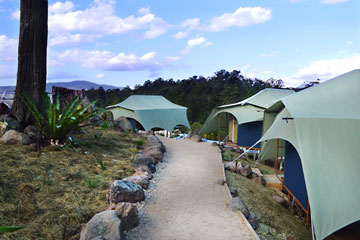 Midginbil Eco Resort glamping tents exterior